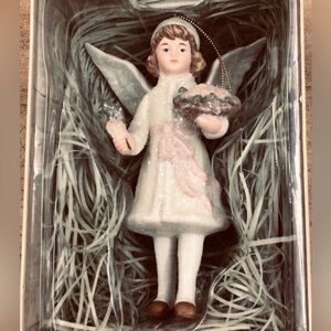 Costco Porcelain Christmas Angel Ornament